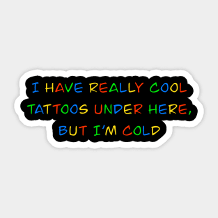 Really Cool Hidden Tattoos Sticker